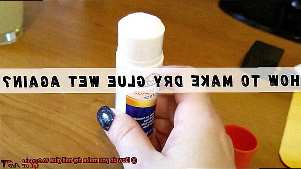 How do you make dry nail glue wet again-2