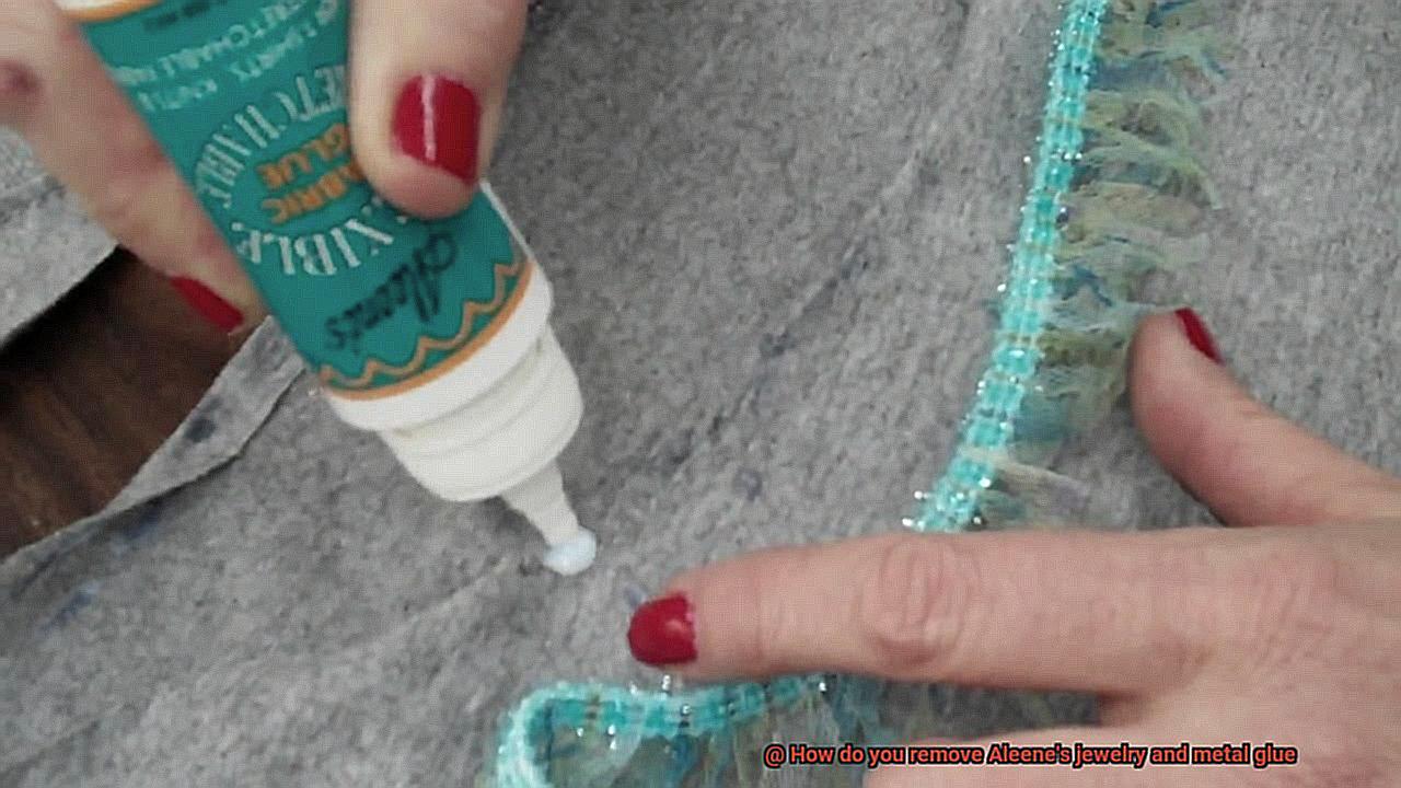 How do you remove Aleene's jewelry and metal glue-3