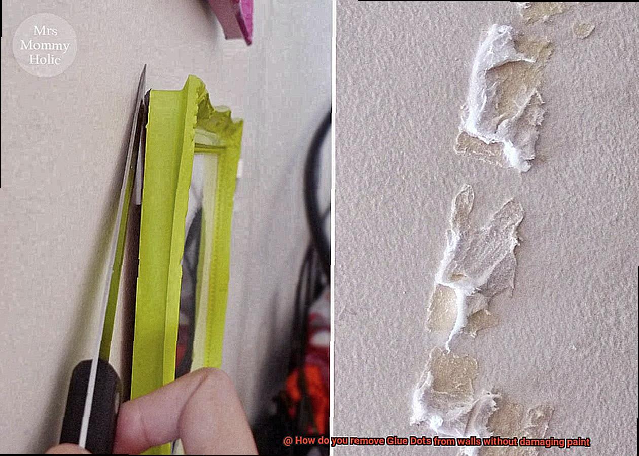 How do you remove Glue Dots from walls without damaging paint-6