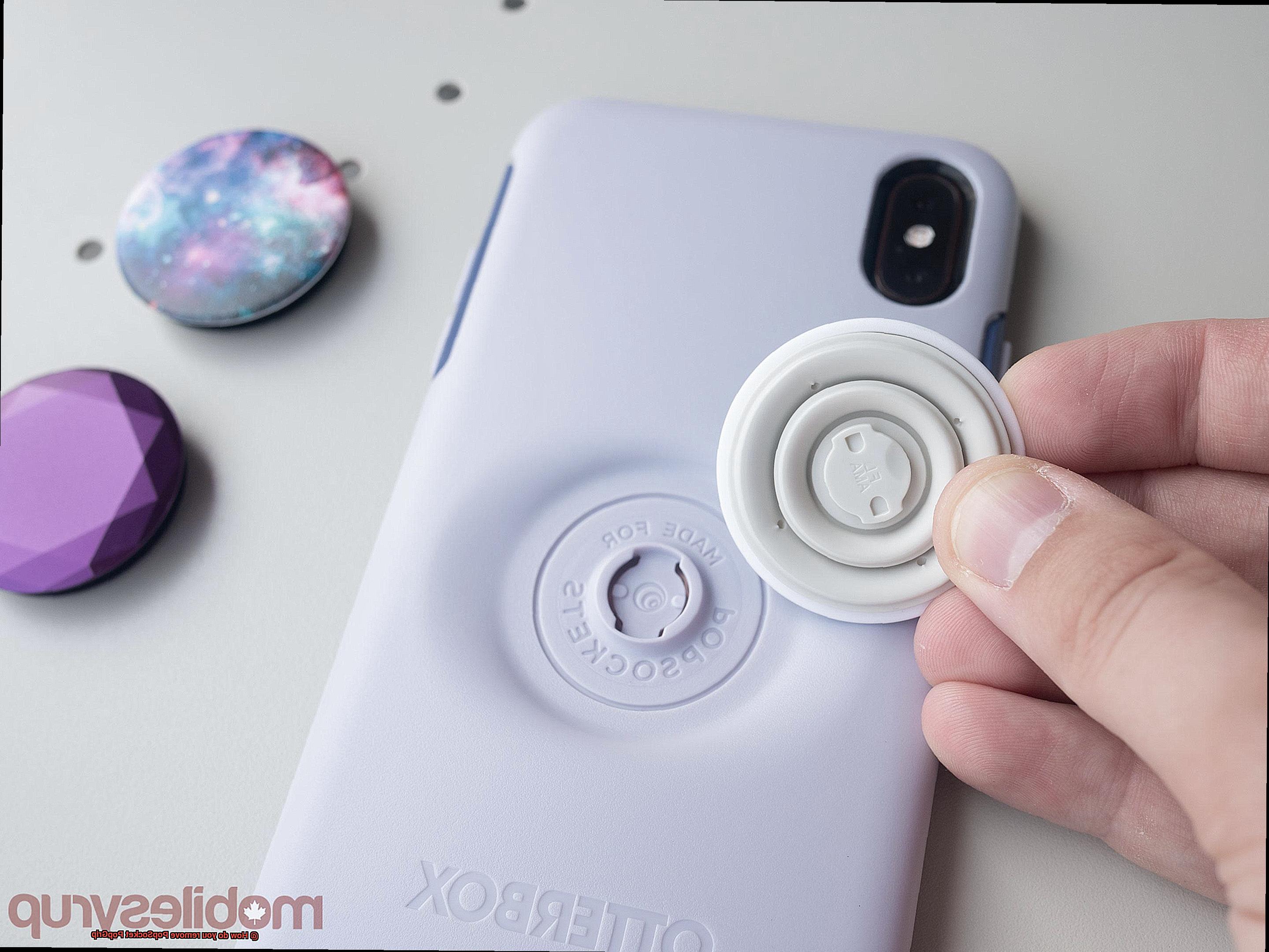 How do you remove PopSocket PopGrip-4