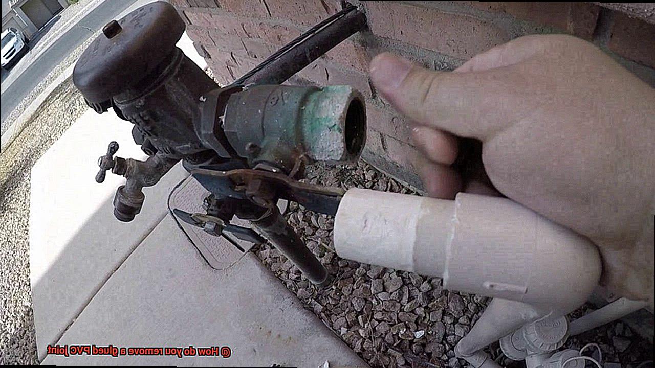 How do you remove a glued PVC joint-4