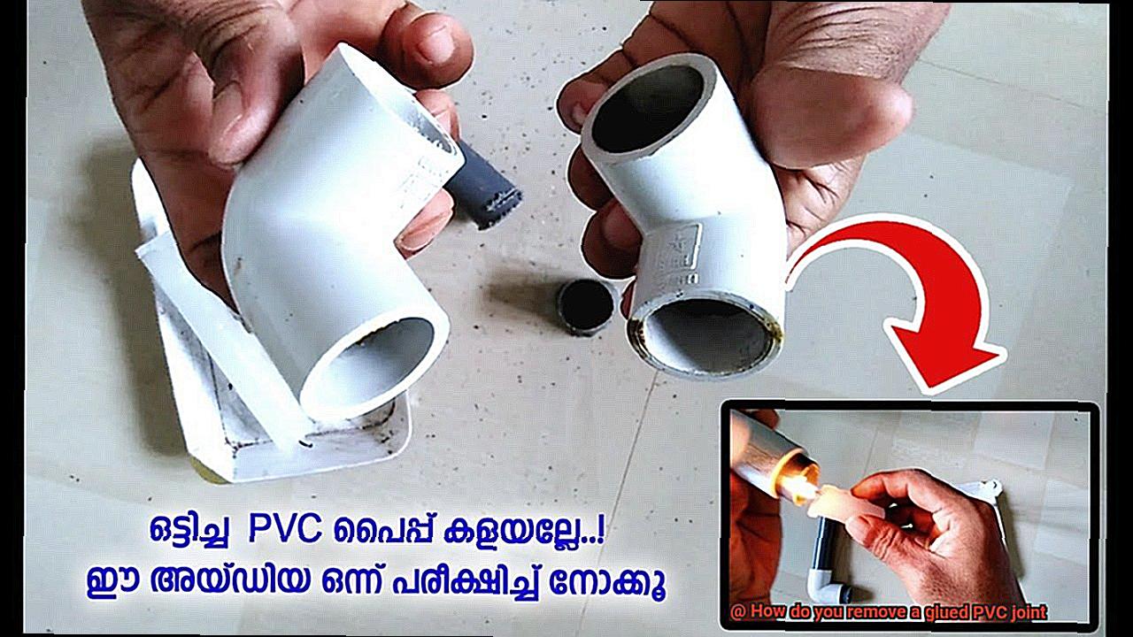 How do you remove a glued PVC joint-5
