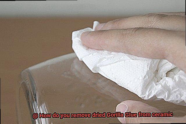 How do you remove dried Gorilla Glue from ceramic-4