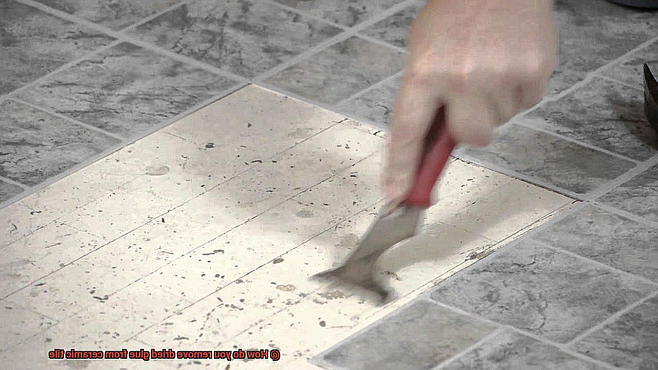 How do you remove dried glue from ceramic tile-5