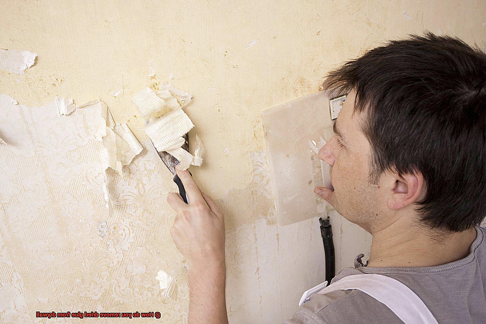 How do you remove dried glue from drywall-2