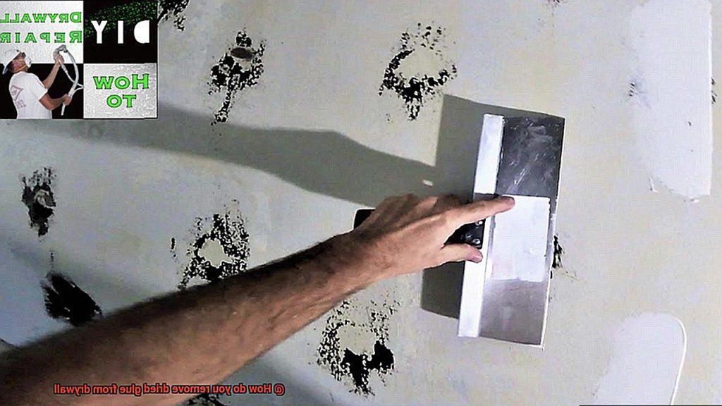 How do you remove dried glue from drywall? Glue Things