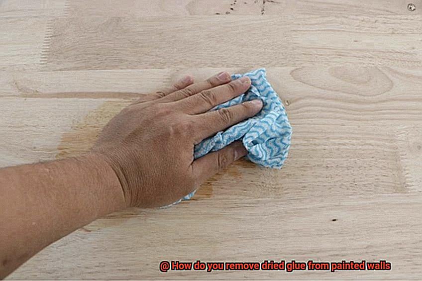 How do you remove dried glue from painted walls-5