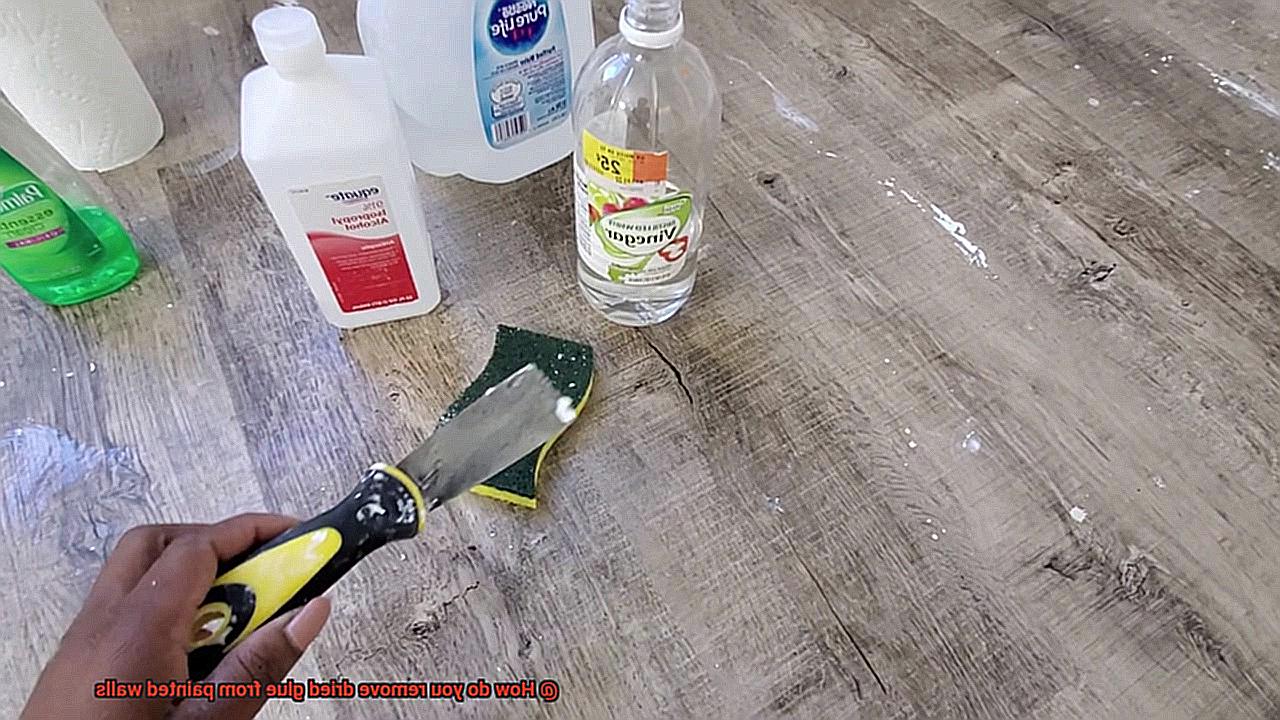 How do you remove dried glue from painted walls-2