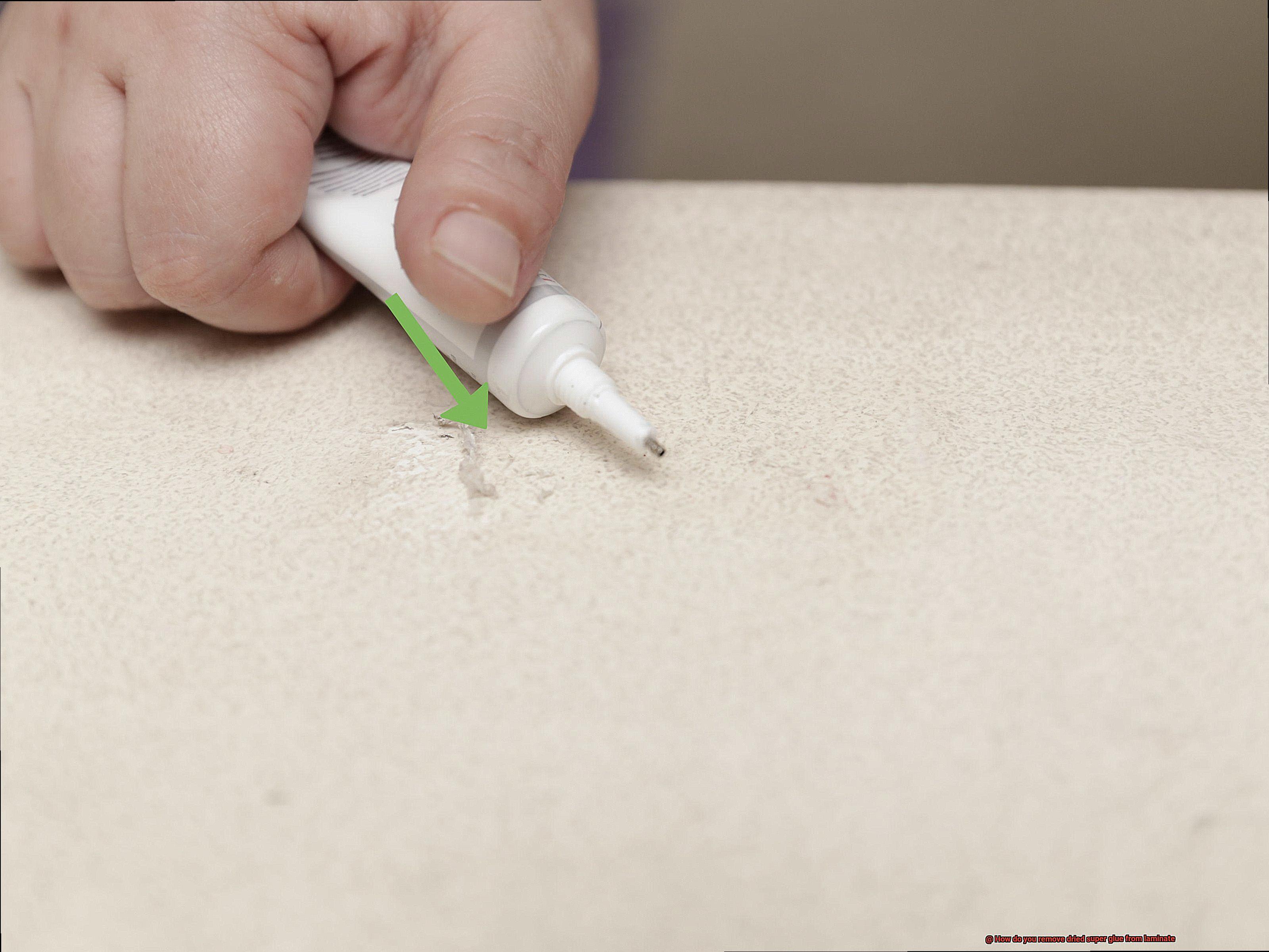 How do you remove dried super glue from laminate-2