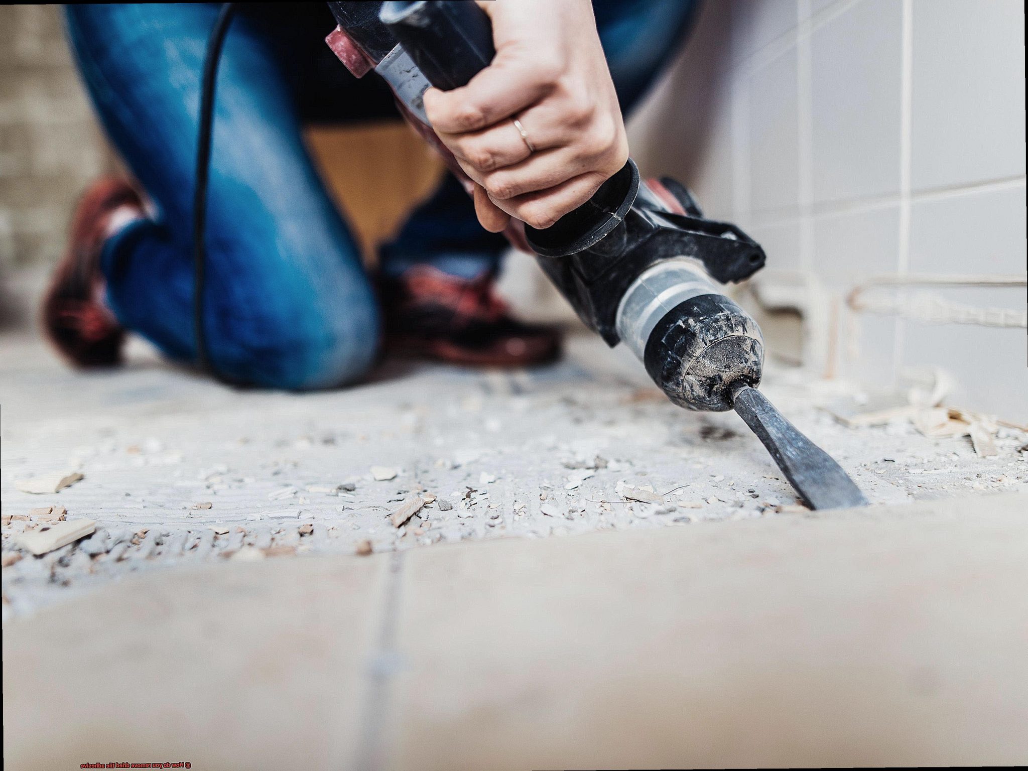 How do you remove dried tile adhesive? Glue Things