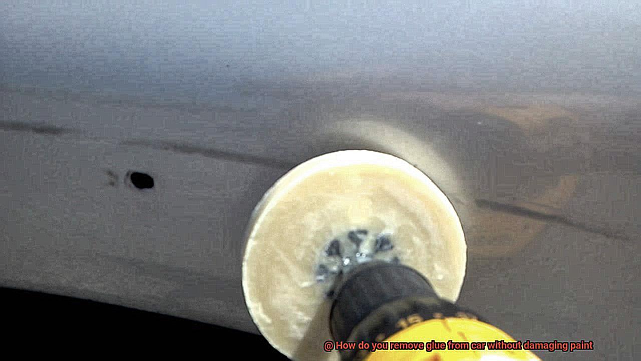 How do you remove glue from car without damaging paint-3