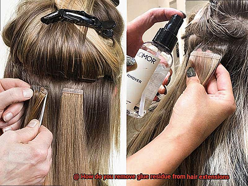 How do you remove glue residue from hair extensions-4