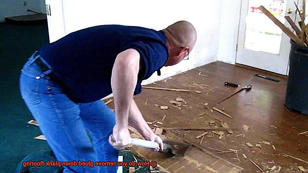 How do you remove glued down plank flooring-4