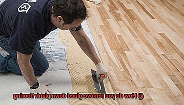 How do you remove glued down plank flooring-5