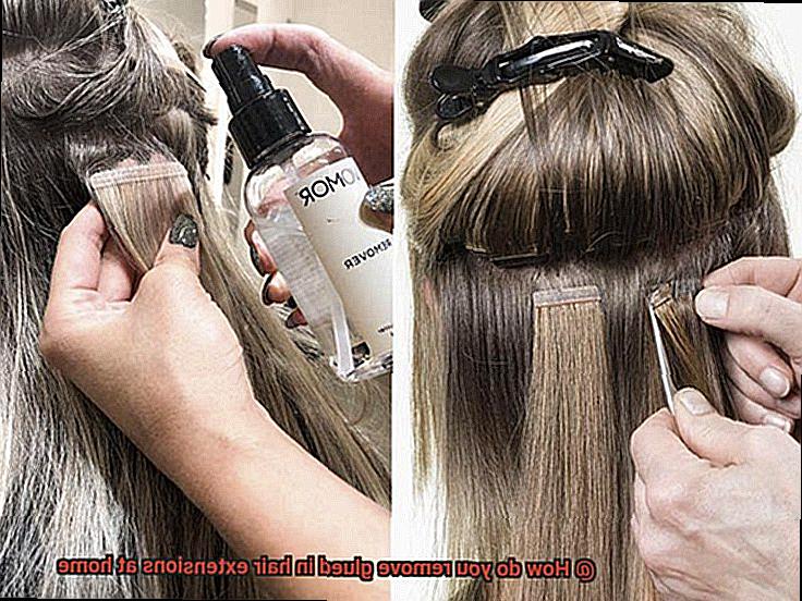 How do you remove glued in hair extensions at home-4