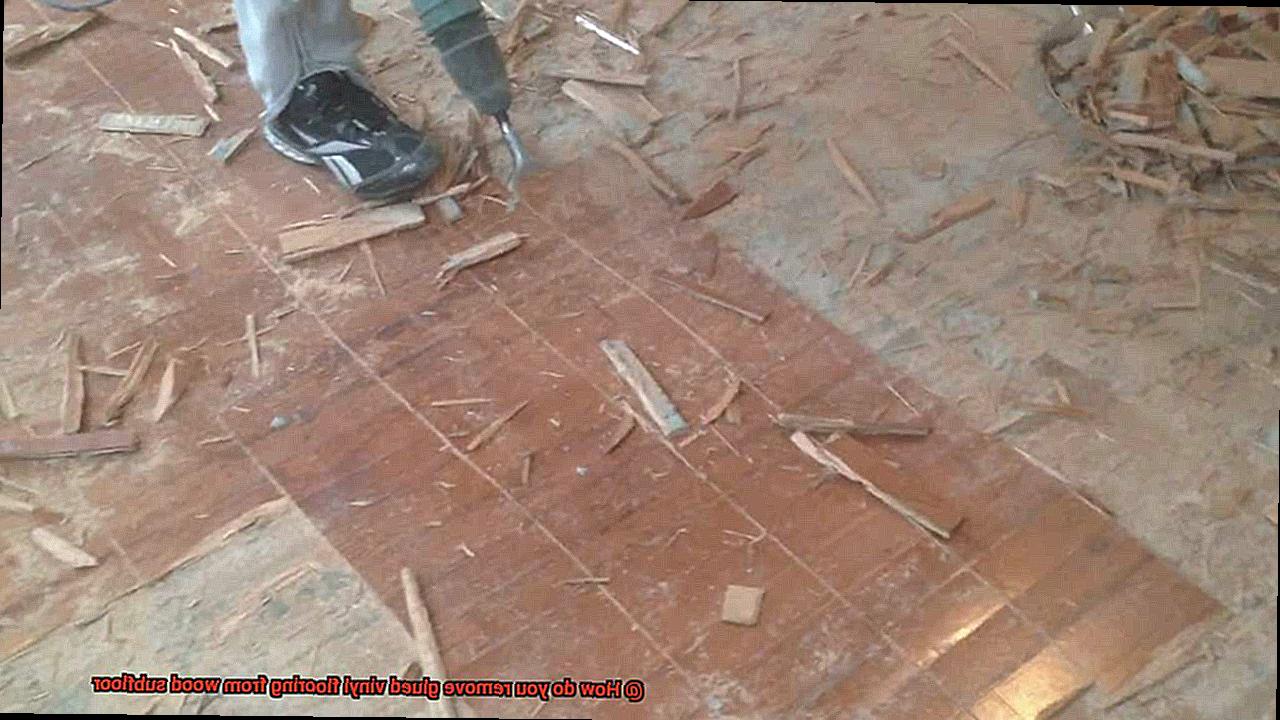 How do you remove glued vinyl flooring from wood subfloor-3