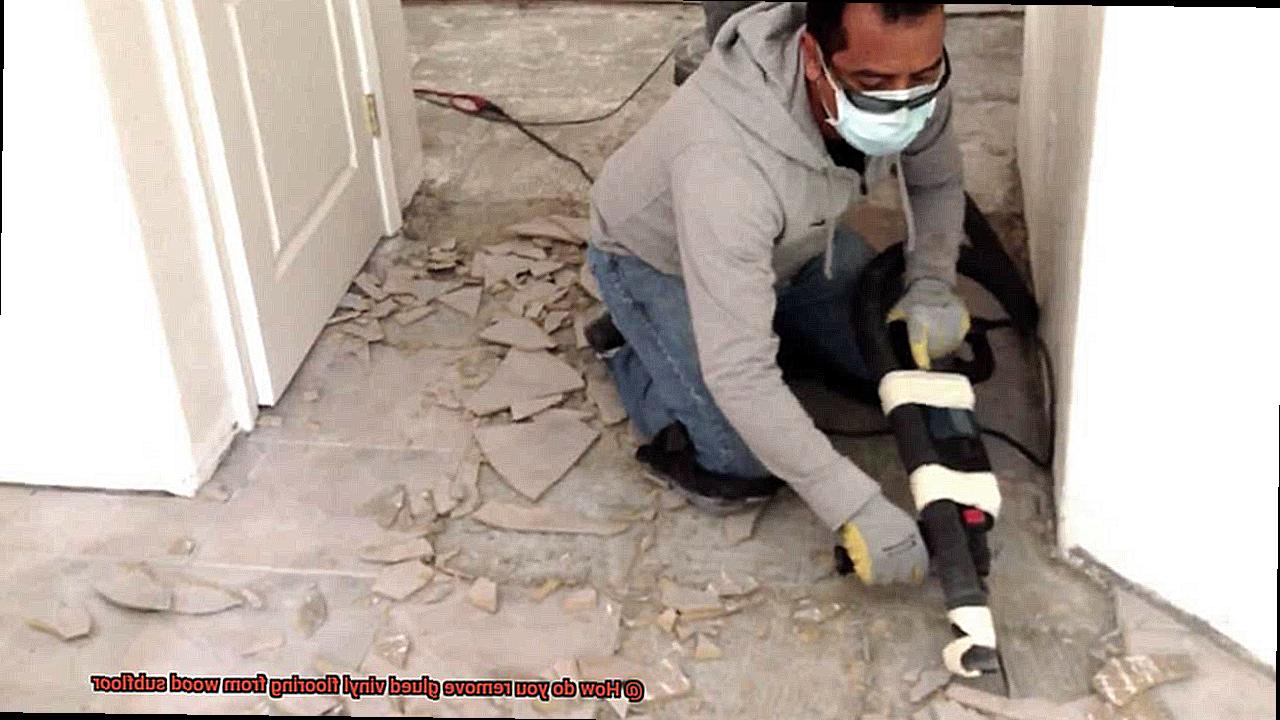 How do you remove glued vinyl flooring from wood subfloor-5