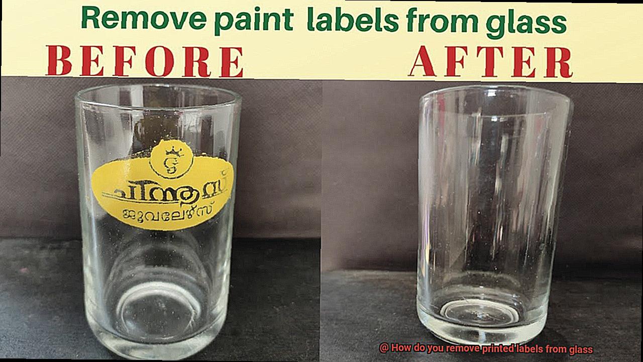 How do you remove printed labels from glass-4