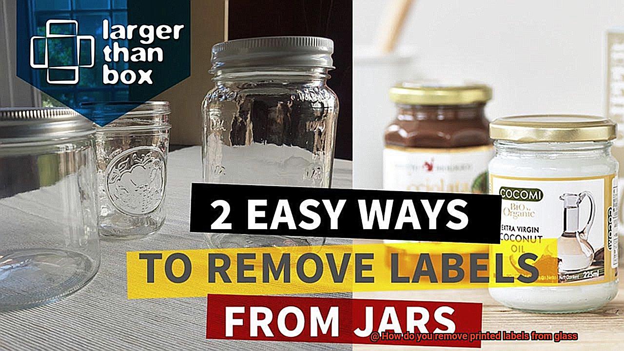 How do you remove printed labels from glass-3