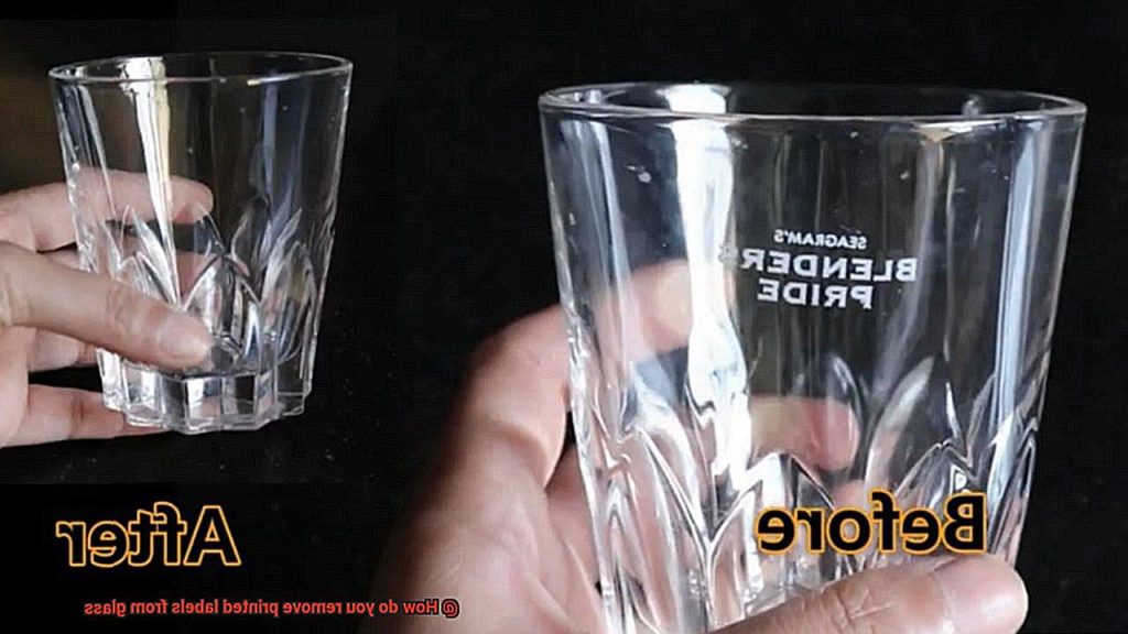 How do you remove printed labels from glass? Glue Things