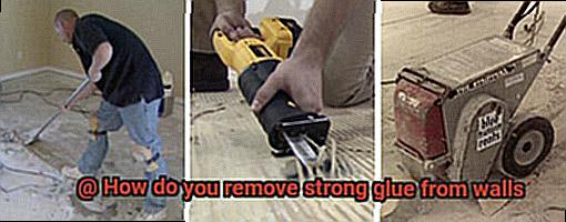 How do you remove strong glue from walls-4