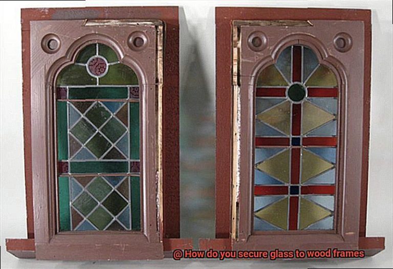 How do you secure glass to wood frames? Glue Things