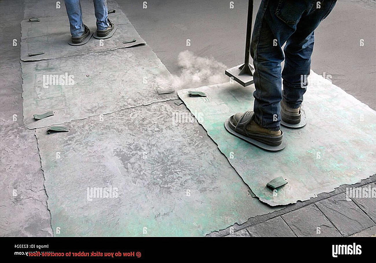 How do you stick rubber to concrete floor-4