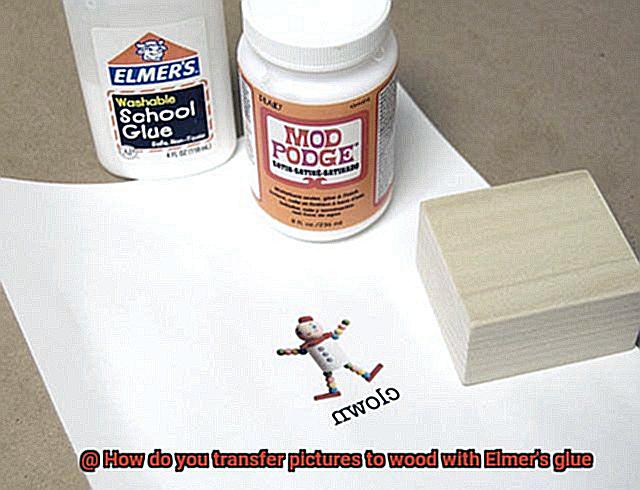 How do you transfer pictures to wood with Elmer's glue-6