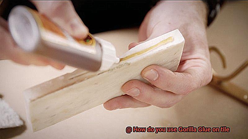 How do you use Gorilla Glue on tile-2