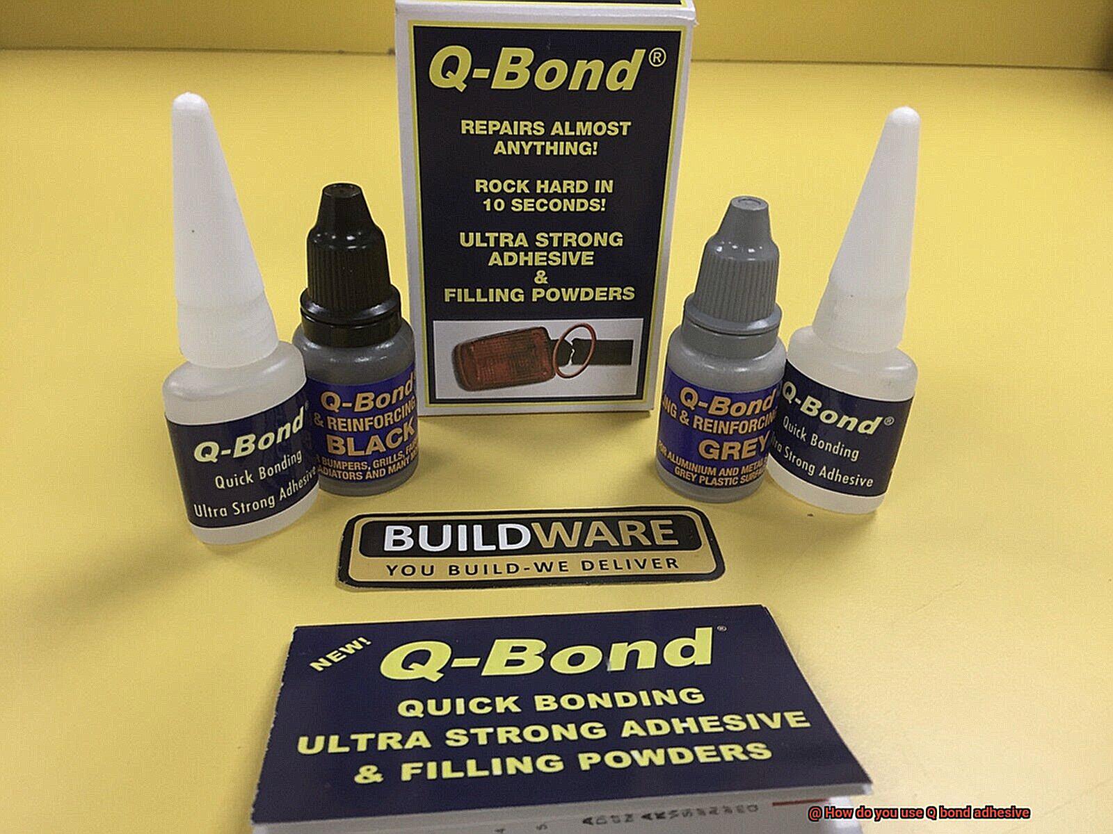 How do you use Q bond adhesive-2