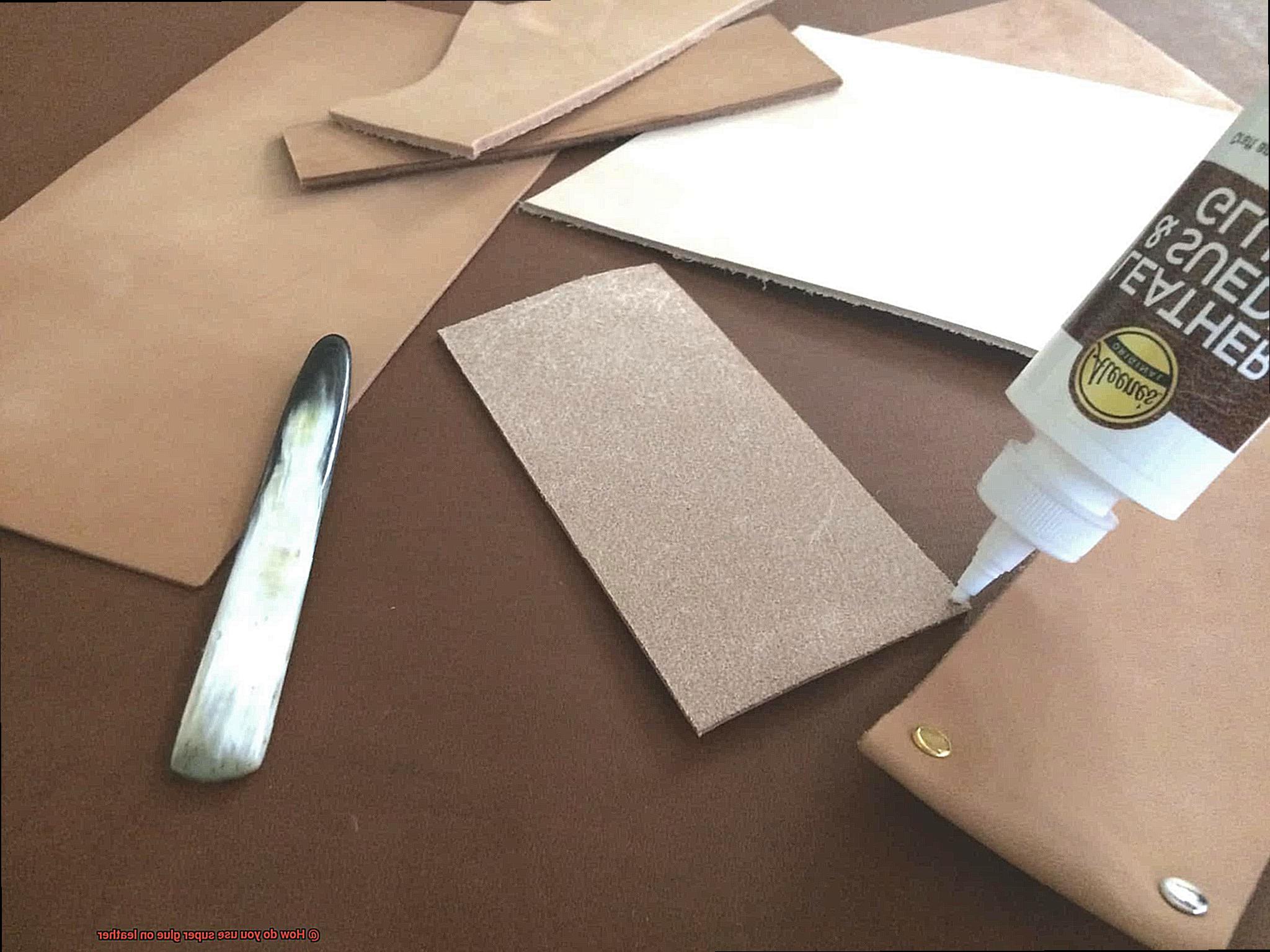 How do you use super glue on leather-4