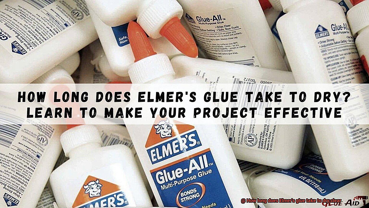 How long does Elmer’s glue take to dry clear? Glue Things