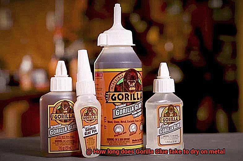 How long does Gorilla Glue take to dry on metal-4