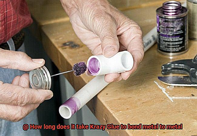 How long does it take Krazy Glue to bond metal to metal-6