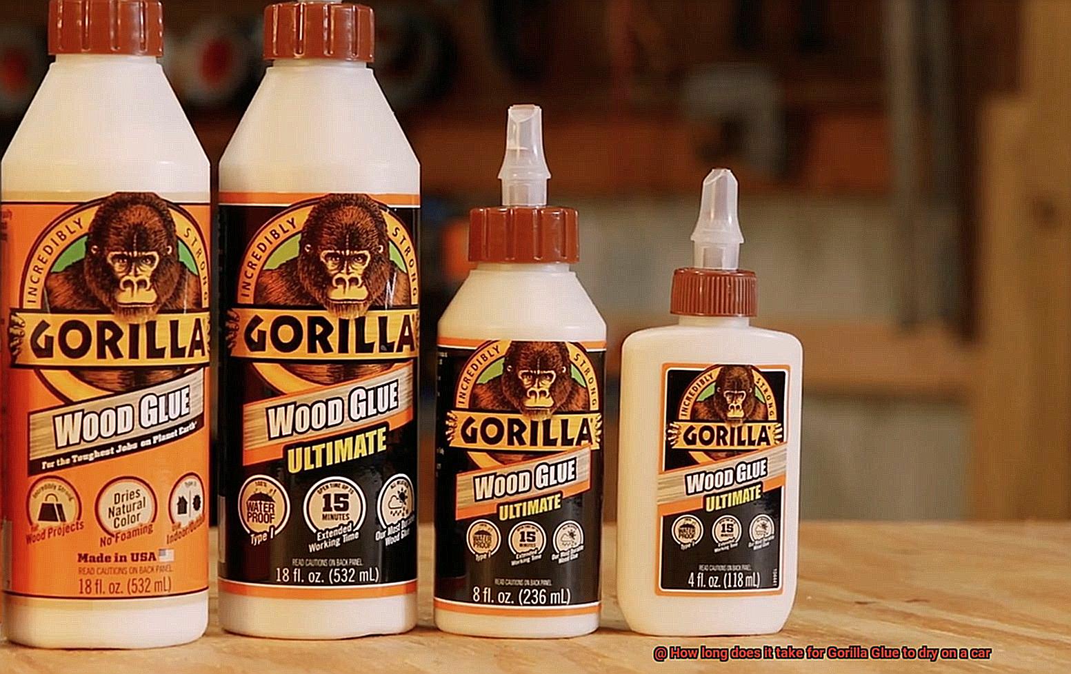 How long does it take for Gorilla Glue to dry on a car-4