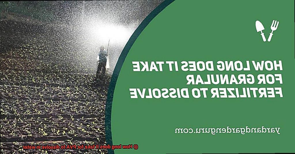 How long does it take for PVA to dissolve in water? Glue Things