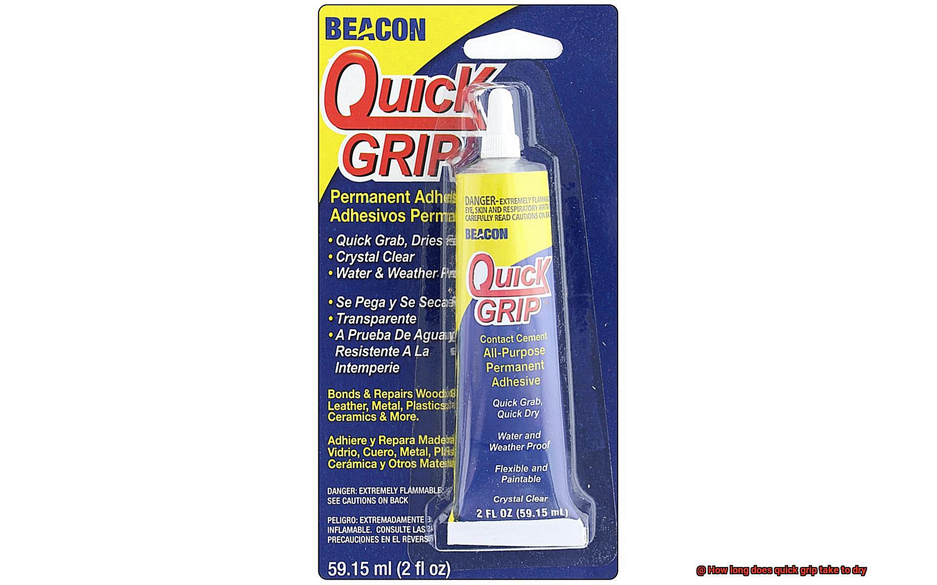 How long does quick grip take to dry-2