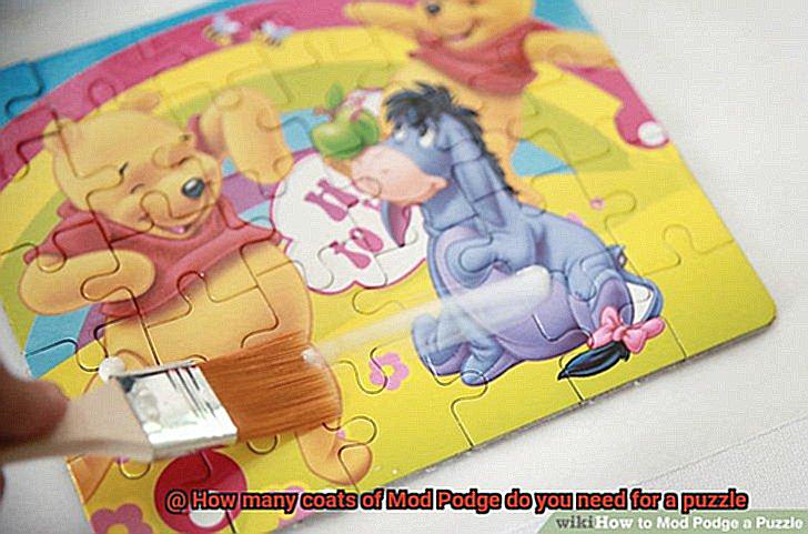 How many coats of Mod Podge do you need for a puzzle-4