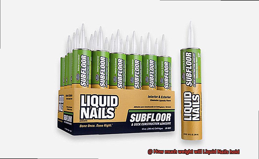How much weight will Liquid Nails hold-2