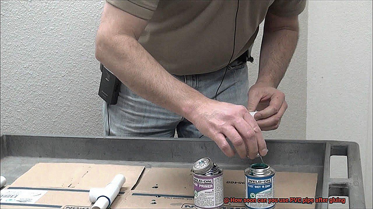 How soon can you use PVC pipe after gluing-4