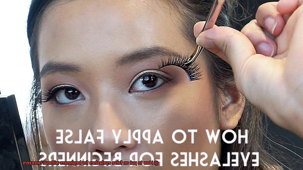 How to put on false eyelashes for beginners without tweezers? Glue Things