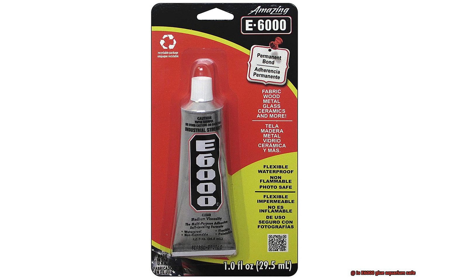Is E6000 glue aquarium safe? Glue Things