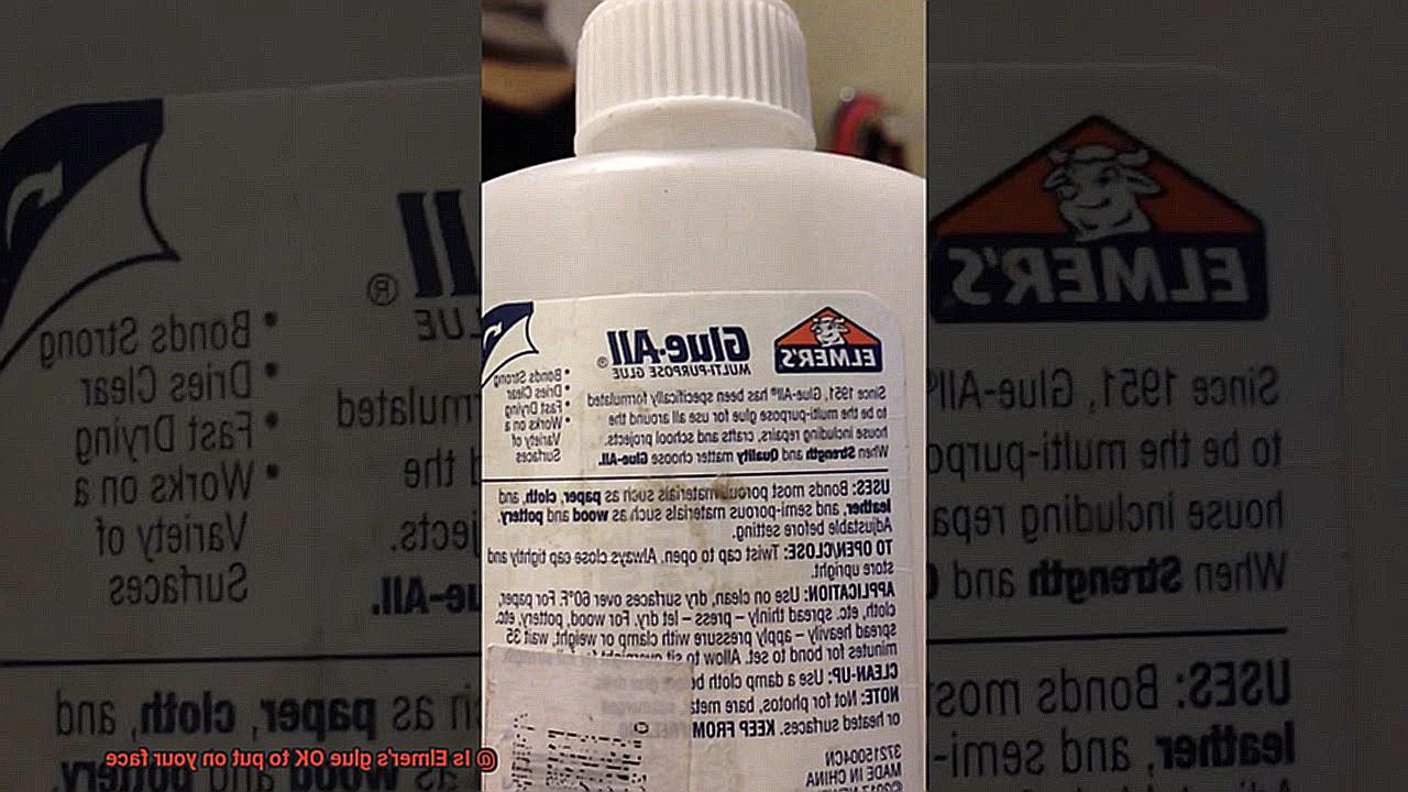 Is Elmer's glue OK to put on your face-3