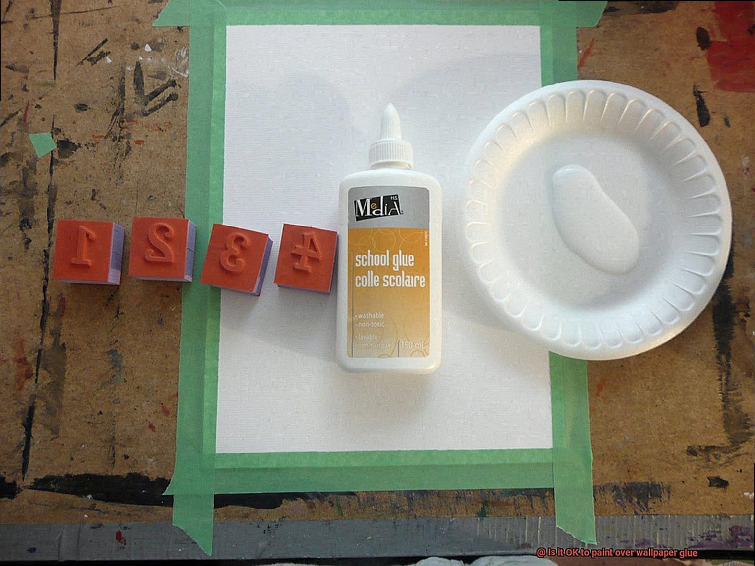 Is it OK to paint over wallpaper glue? Glue Things