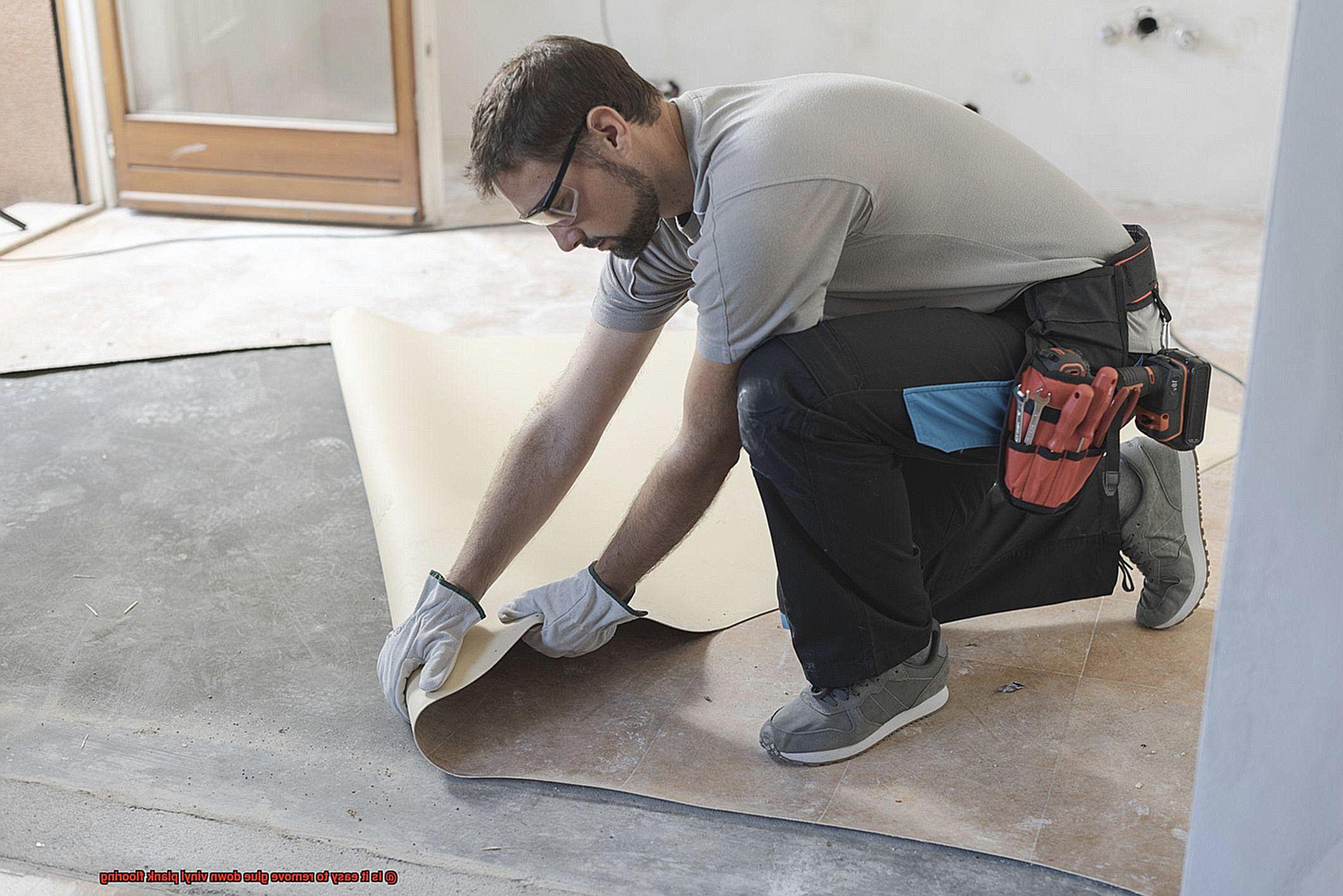 Is it easy to remove glue down vinyl plank flooring-5