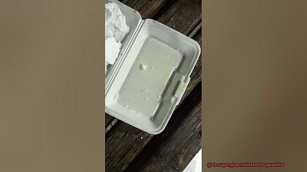 Is superglue resistant to gasoline? Glue Things