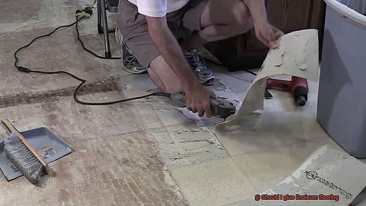 Should I glue linoleum flooring-4