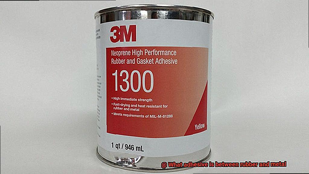 What adhesive is between rubber and metal-2