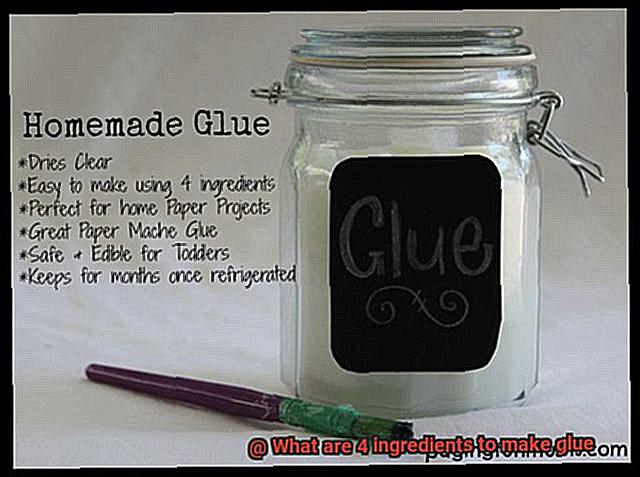 What are 4 ingredients to make glue-6