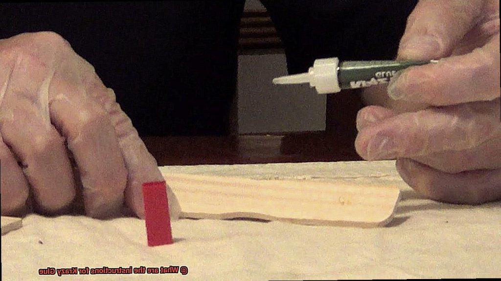 What are the instructions for Krazy Glue? Glue Things